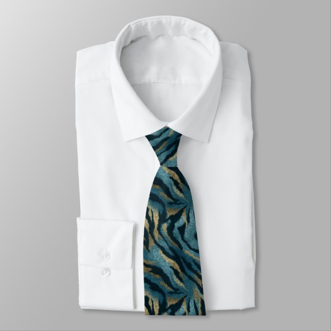 Cravate Cute Groomsmen Gift Animal Print (Attaché)