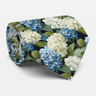Cravate Cute Hydrangea motif carrelé de fleurs