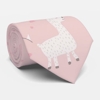 Cravate Cute llama seamless