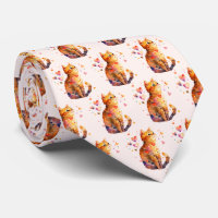 Cute Tabby Chat avec Motif de coeur