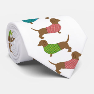 Cravate Dachshund Chien Dans Sweer Motif Amusant