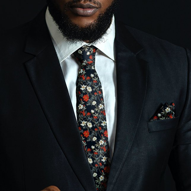 Cravate Daisies William Morris Inspiré Floral Hommes (Créateur téléchargé)