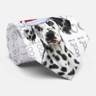 Cravate Dalmatien drôle de Noël Amateur de chiens