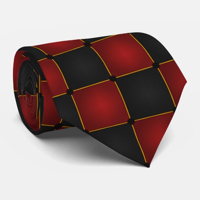 Cravate Damier Arlequin (Roulé)