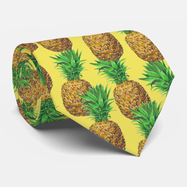 Cravate d'ananas ensoleillé (Roulé)