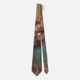 Cravate Danseurs, rose et vert par Edgar Degas