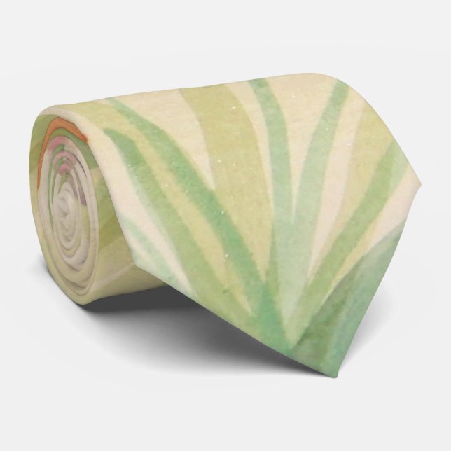 Cravate d'aquarelle monogramme (Roulé)