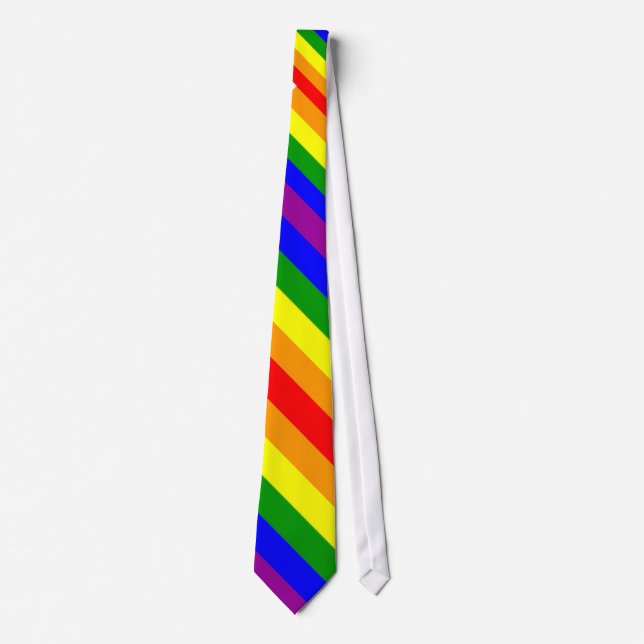 Cravate d'arc-en-ciel de gay pride (Devant)