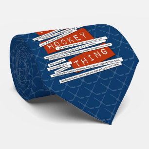 Cravate d'argot de hockey