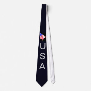 Cravate de 4 juillet patriotique du drapeau améri