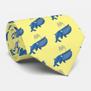 Cravate de baleine bleue