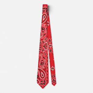 Cravate de Bandana rouge