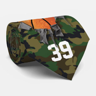 Cravate de basket-ball déchiqueté (camo/personnali