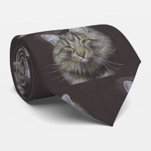 Cravate de chats Maine Coon