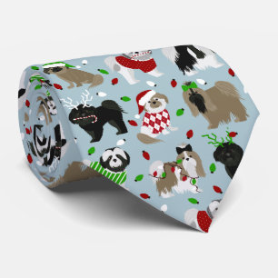 Cravate de Chiens Chiites Chiites De Noël