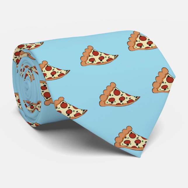 Cravate de conception de pizza (Roulé)