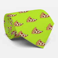 Cravate de conception de tranche de pizza