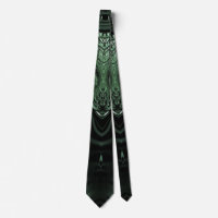 Cravate de conception fractale originale noire et