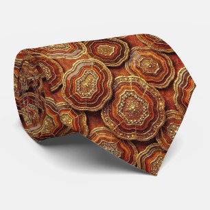 Cravate de costume de luxe   Cravate rust + géode 