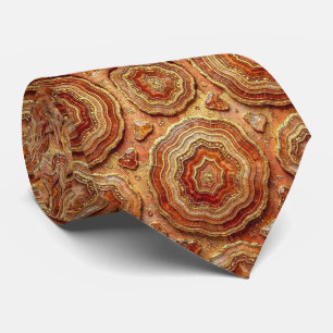 Cravate de costume de luxe Tie Rust + Geode Or