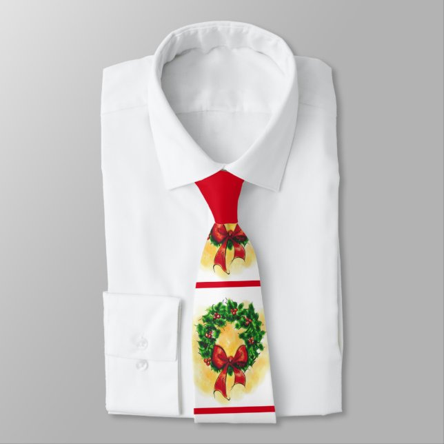 Cravate de couronne de Noël (Attaché)