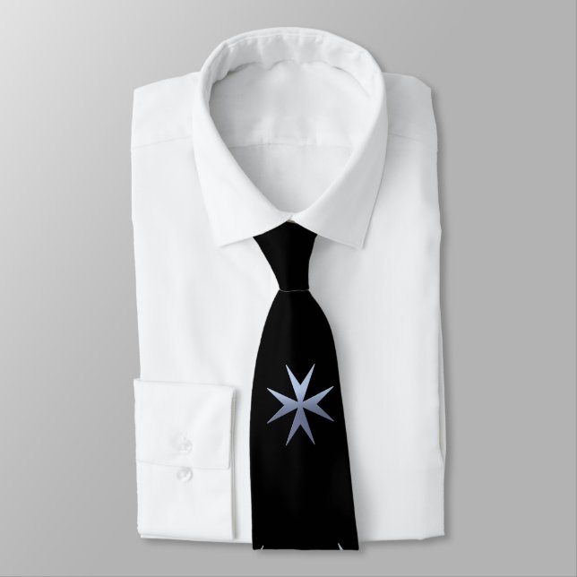 Cravate de croix maltaise de luxe (Attaché)