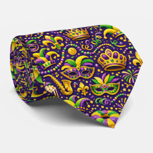 Cravate de défilé de fête de Mardi Gras