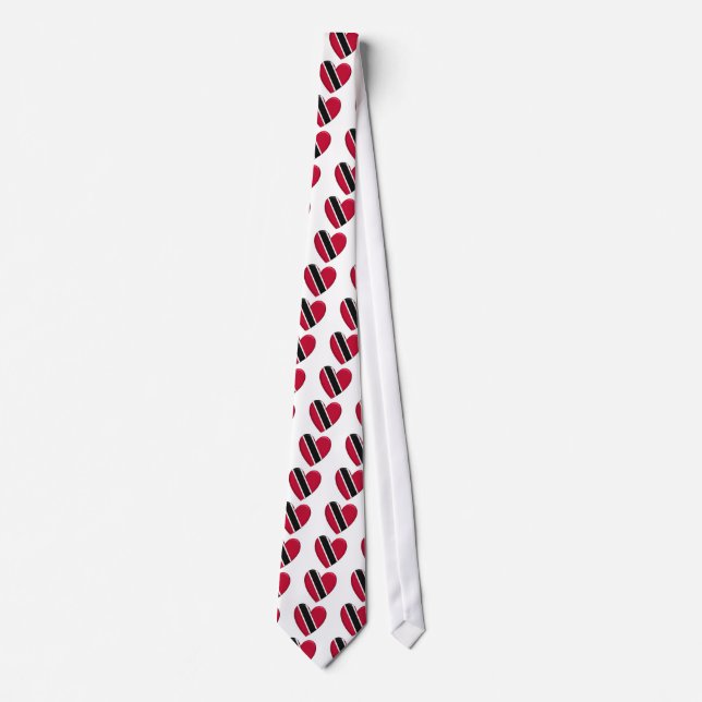 Cravate de drapeau de coeur du Trinidad (Devant)