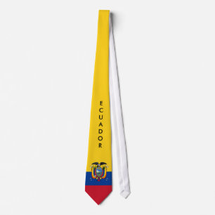 Cravate de drapeau de l'Equateur de personnaliser