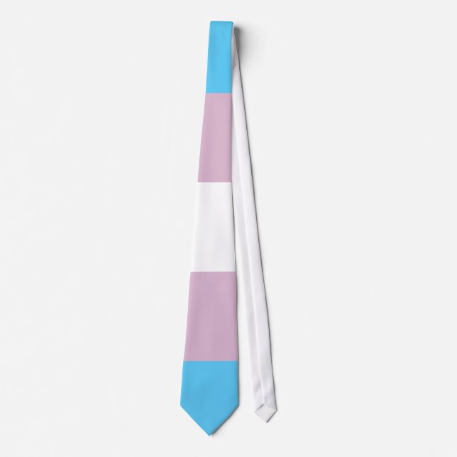 Cravate de drapeau de transsexuel (Devant)