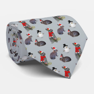 Cravate de fête des kits de Noël (bleu glace)