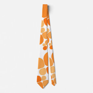 Cravate de fête orange