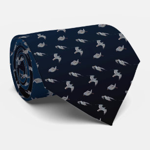 Cravate de frénésie de mouette (foncée/bleu-cla