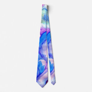 Cravate de fusion bleu violet