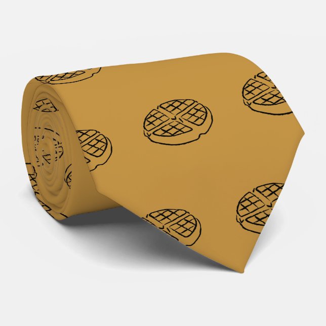 Cravate de gaufre d'amants de petit déjeuner (Roulé)