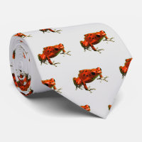 Cravate de grenouille à tarte rouge