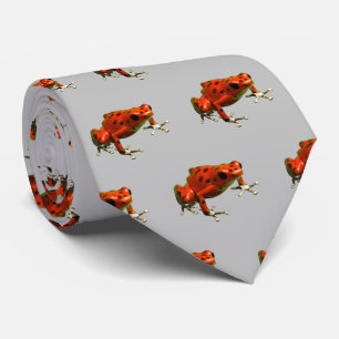 Cravate de grenouille à tarte rouge