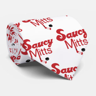 Cravate de hockey Saucy Mitts Rouge