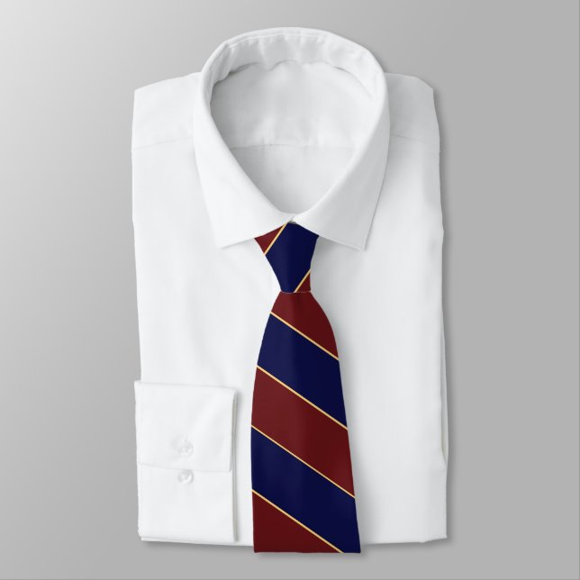 Cravate de la bande de Burgundy de la Marine (Attaché)