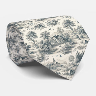 Cravate de la campagne Toile de Jouy Classique