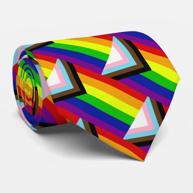 CRAVATE de la fierté LGBTQ+ (Roulé)