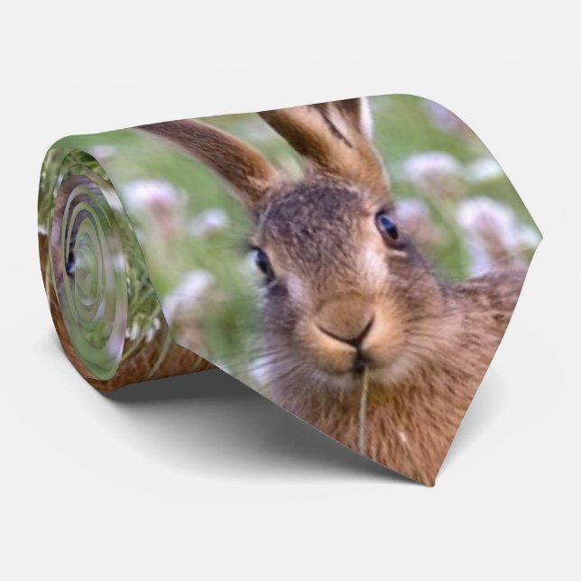 Cravate de lapin sauvage pour hommes (Roulé)