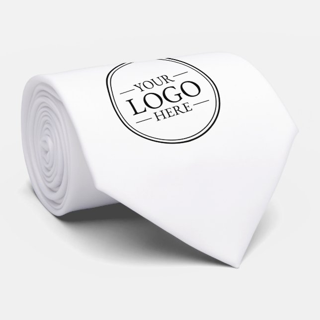 Cravate de logo d'entreprise personnalisé (Roulé)