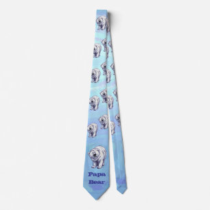 Cravate de l'ours polaire Papa Bear