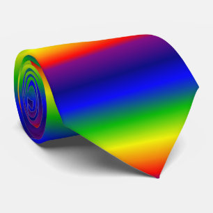Cravate de Motif arc-en-ciel coloré