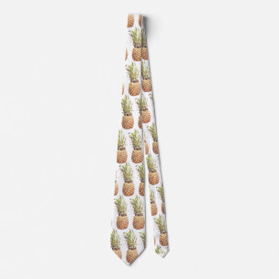 cravate de motif d'ananas