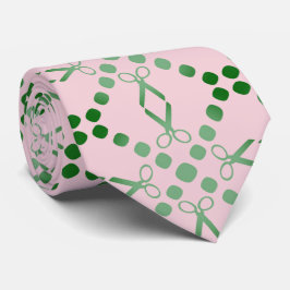 Cravate de motif de ciseaux