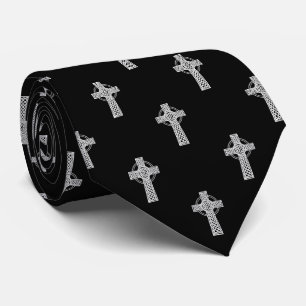 Cravate de motif de croix celtique