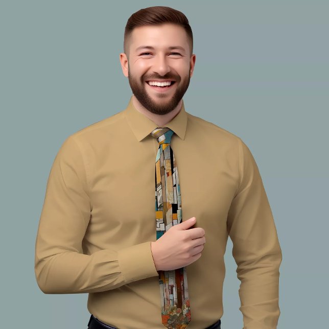 Cravate de Motif géométrique multicolore (Créateur téléchargé)