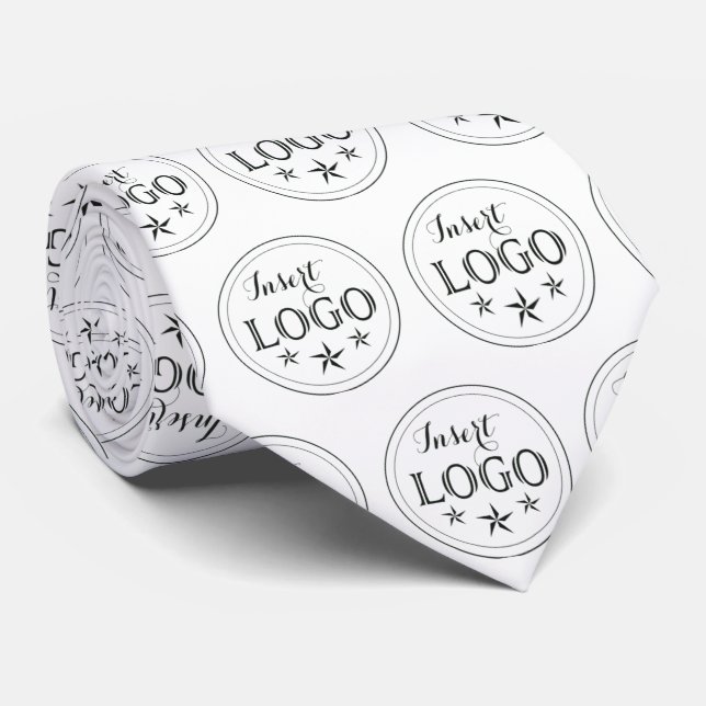 Cravate de Motif Logo personnalisée pour les entre (Roulé)
